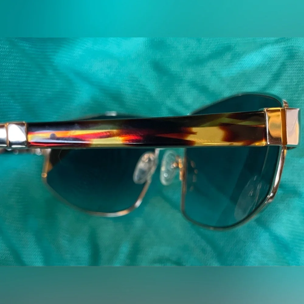 MORGENTHAL FREDERICS Supernova 539 Aviators Titanium Gold Tortoise Shell NEW